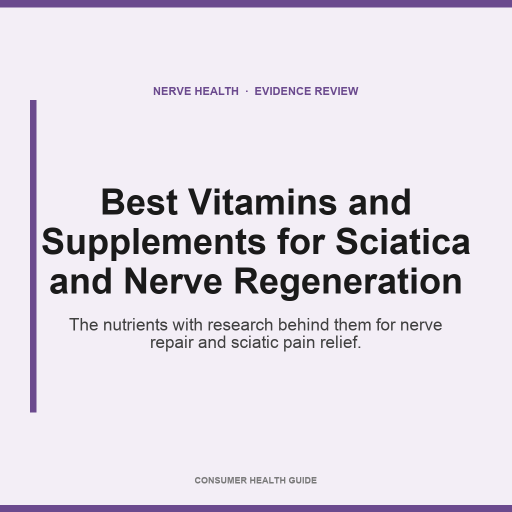 You are currently viewing Best Vitamins and Supplements for Sciatica and Nerve Regeneration